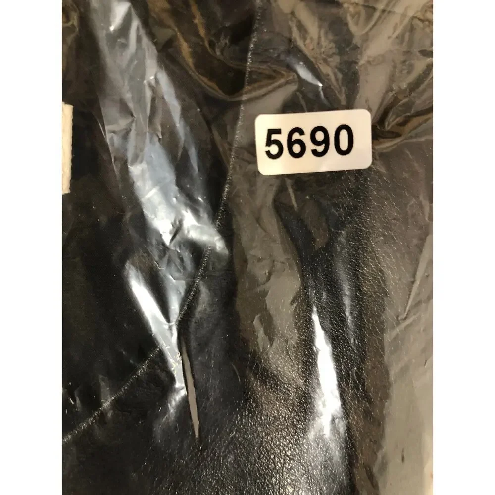 J. Crew Factory Faux Leather Shift Dress Black NWT 10P